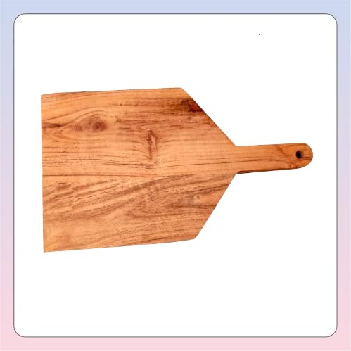 ORBY Natural Acacia Wood Chopping Serving Board EcoFriendly Handcrafted Kitchen Board for Vegetables Fruits Cheese 35cm x 205cm - Image 1