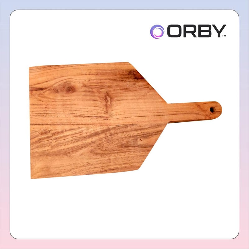 ORBY Natural Acacia Wood Chopping Serving Board EcoFriendly Handcrafted Kitchen Board for Vegetables Fruits Cheese 35cm x 205cm - Image 4