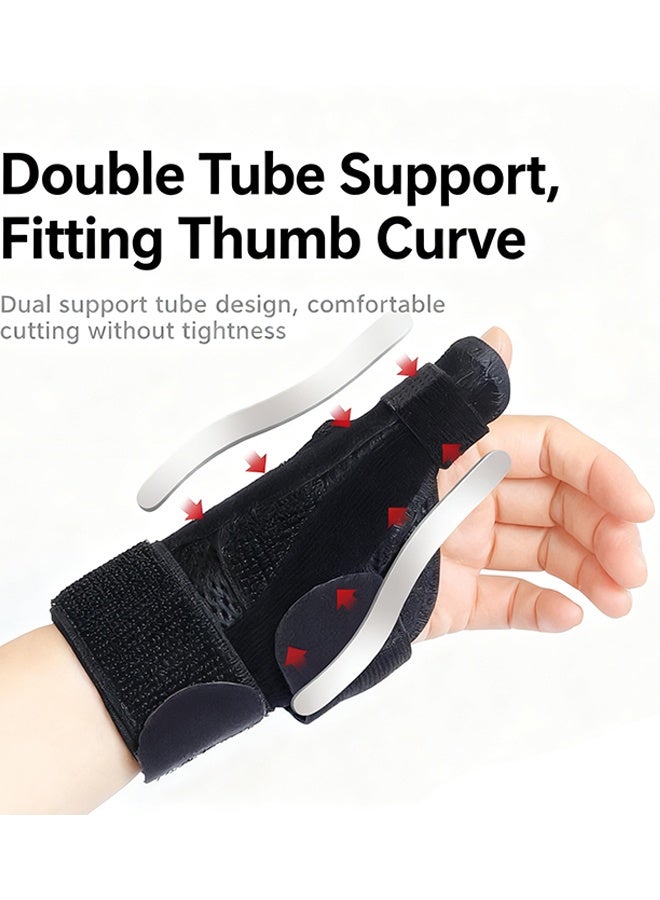 Happy D Thumb Splint with Wrist Support Brace-Thumb Brace for Carpal Tunnel or Tendonitis Pain Relief,Wrist Brace Fits Both Left and Right Hands - Image 2