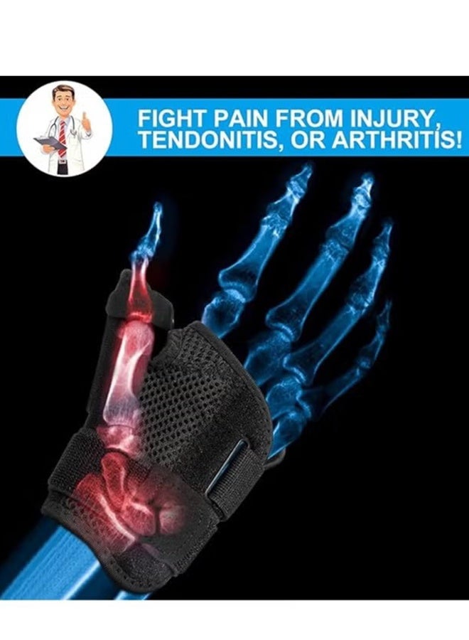 Happy D Thumb Splint with Wrist Support Brace-Thumb Brace for Carpal Tunnel or Tendonitis Pain Relief,Wrist Brace Fits Both Left and Right Hands - Image 4