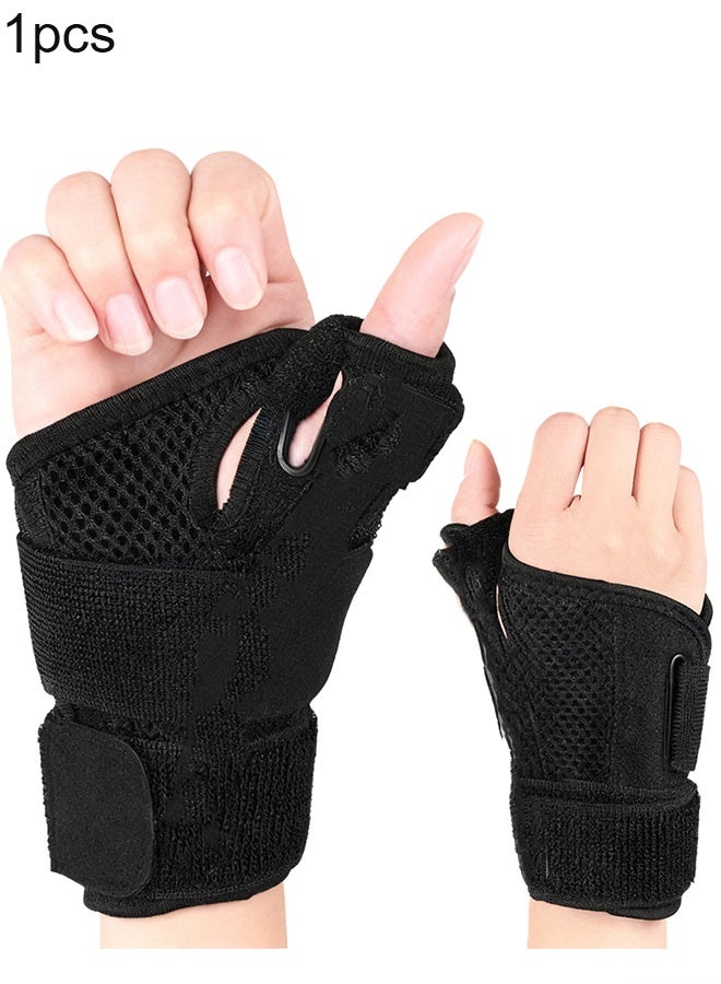 Happy D Thumb Splint with Wrist Support Brace-Thumb Brace for Carpal Tunnel or Tendonitis Pain Relief,Wrist Brace Fits Both Left and Right Hands - Image 1