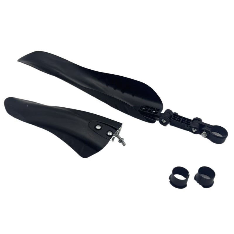 YX Mountain Bike Mudguard, Big Flying Fish Front and Rear Fender, Universal Fit Plastic Bicycle Fender with Mounting  Screws - Image 2