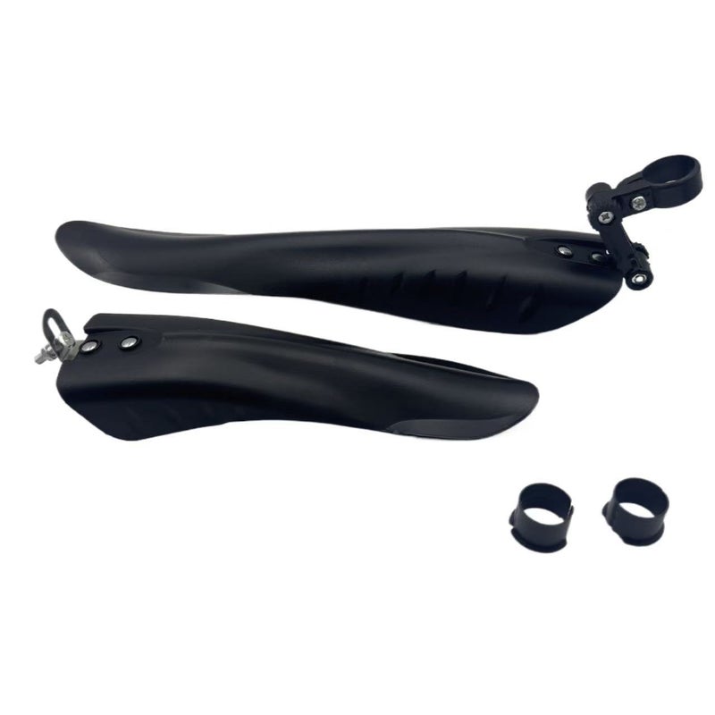 YX Mountain Bike Mudguard, Big Flying Fish Front and Rear Fender, Universal Fit Plastic Bicycle Fender with Mounting  Screws - Image 4