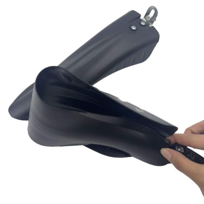 YX Mountain Bike Mudguard, Big Flying Fish Front and Rear Fender, Universal Fit Plastic Bicycle Fender with Mounting  Screws - Image 1