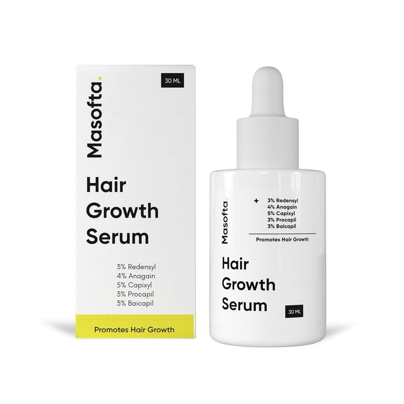Masofta Hair Growth Serum For Promoting Hair Growth  Controlling Hair Fall  With 3 Redensyl 5 Capixyl 4 Anagain 3 Procapil  3 Baicapil Rosemary  Biotin For Both Men  Women 30ML - Image 1