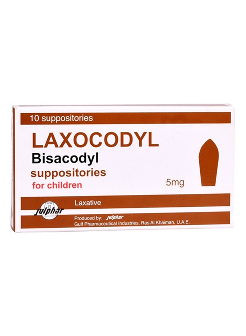 LAXOCODYL Suppositories For Children 10'S
