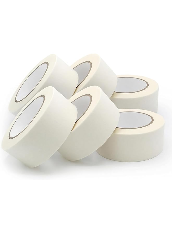 PROMASS promass Masking Tape (2 INCH X 50 YARDS) Multi Surface Masking Tape For Painting, Painters Tape for Sharp Paint Lines, Decorators Tape, Art And Crafts Masking Tape, Paint Tape - Pack Of 3  - Image 1