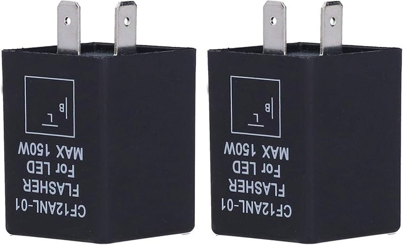CF12 LED Flasher Relay 2 Pin ABS Housing Electronic Turn Signal Light for Cars Motorcycles - Image 2