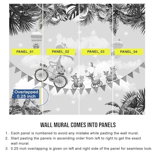 PAPER PLANE DESIGN Excusite Tropical Leaves and Nature Wall Leaf Mural Wallpaper. Full Wall Coverage for Home. (Ds-3) (10 X 12 FEET, Canvas Texture Selfadhesive) - Image 3