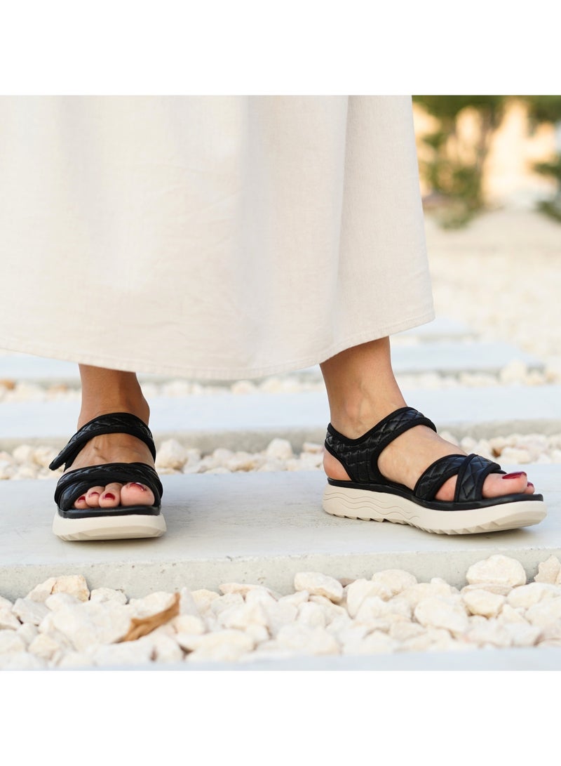 Mon Ami Monami Flat Sandals for Women | Open Toe, Casual Platform Women Shoes for Girls & Ladies | Lightweight Girls Sport Comfy Sandals - Image 2