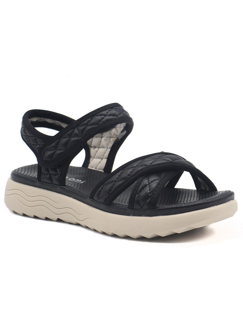 Mon Ami Monami Flat Sandals for Women | Open Toe, Casual Platform Women Shoes for Girls & Ladies | Lightweight Girls Sport Comfy Sandals - Image 1