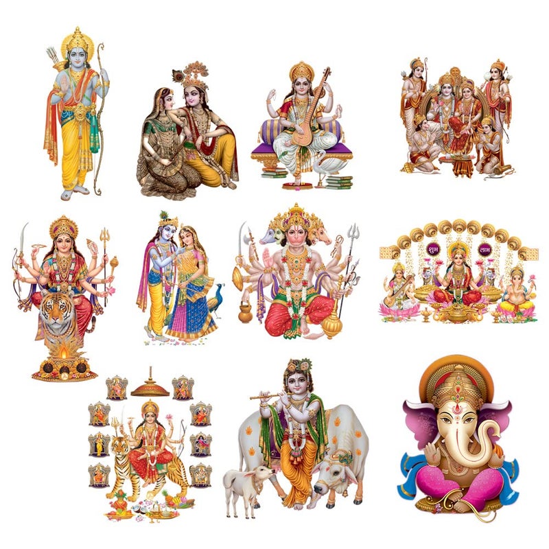 Rangoli Modern ar tWall Sticker 1176, Vinyl-Self-Adhesive - Image 4