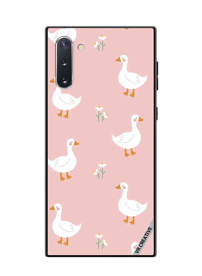 VR CREATIVE Protective Case Cover For Samsung Galaxy Note10 5G Cute White Swan Goose Design Multicolour - Image 1