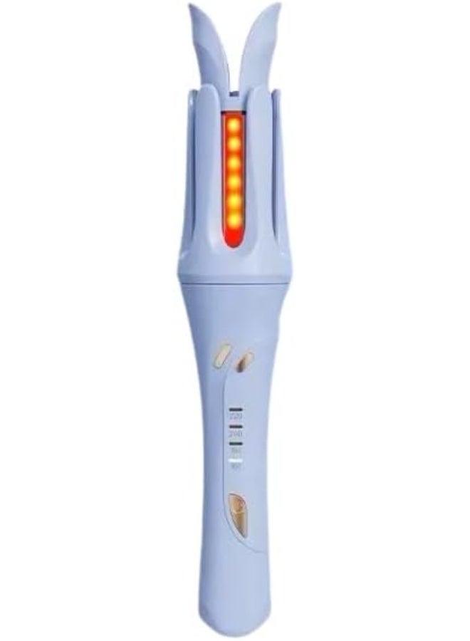 Generic SAFENHAND Automatic Hair Curling Iron, 32mm Barrel, LED Display, 4 Temperature Settings 160-220°C, 2-Way Rotation (BLUE)  - Image 1
