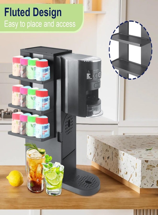 JAYOBGO Flavor Pod Holder for Ninja Thirsti WC1001 Soda Maker, 12-Pod Capacity Wooden Organizer Rack, Countertop Storage Station & Custom Accessory for Thirsti Drink System (Holder Only) - Image 4