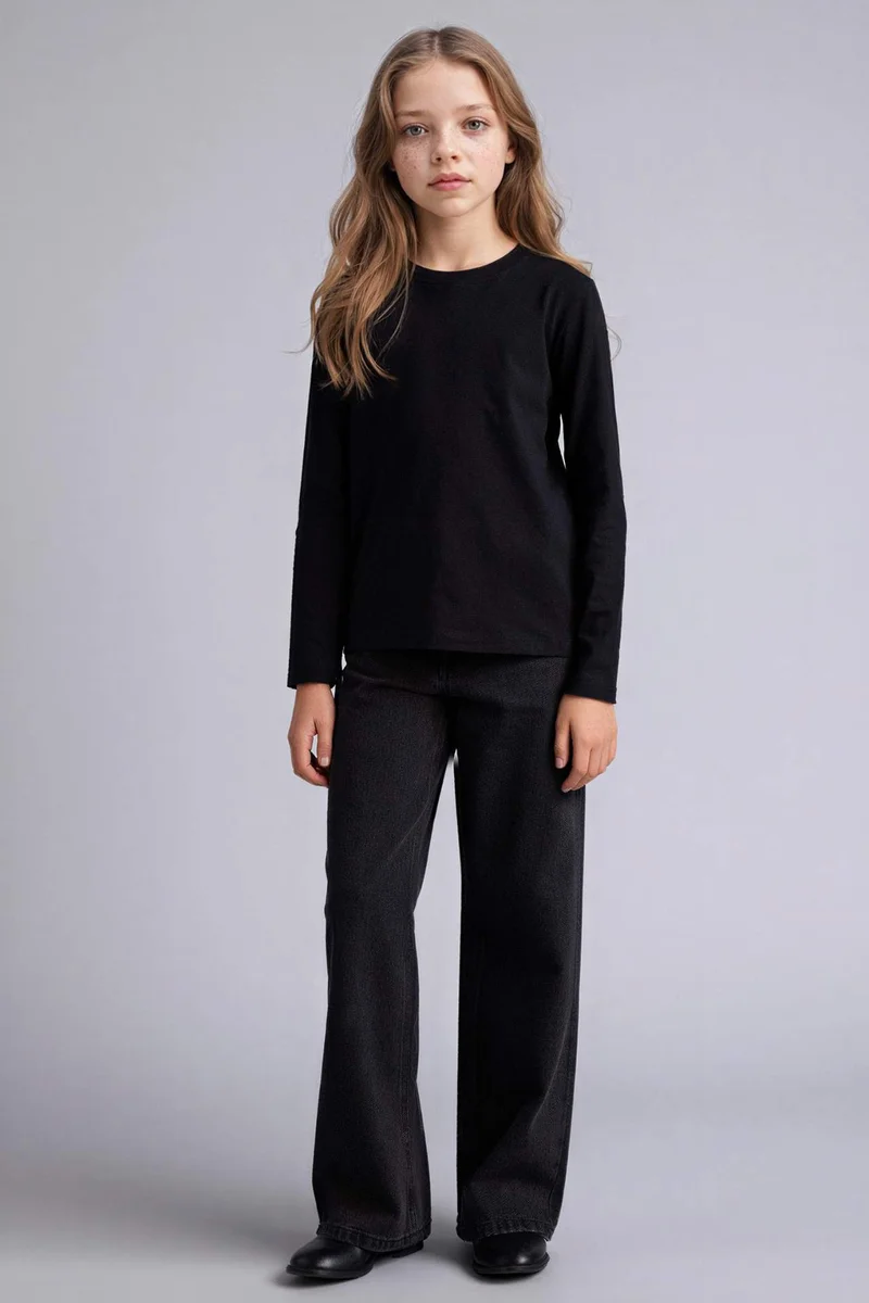 ديفاكتو Girl Regular Fit Long Sleeve T-Shirt