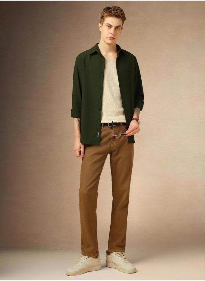 Dennis Lingo Plain Long Sleeve Button Down Shirt by Styli  - Image 4