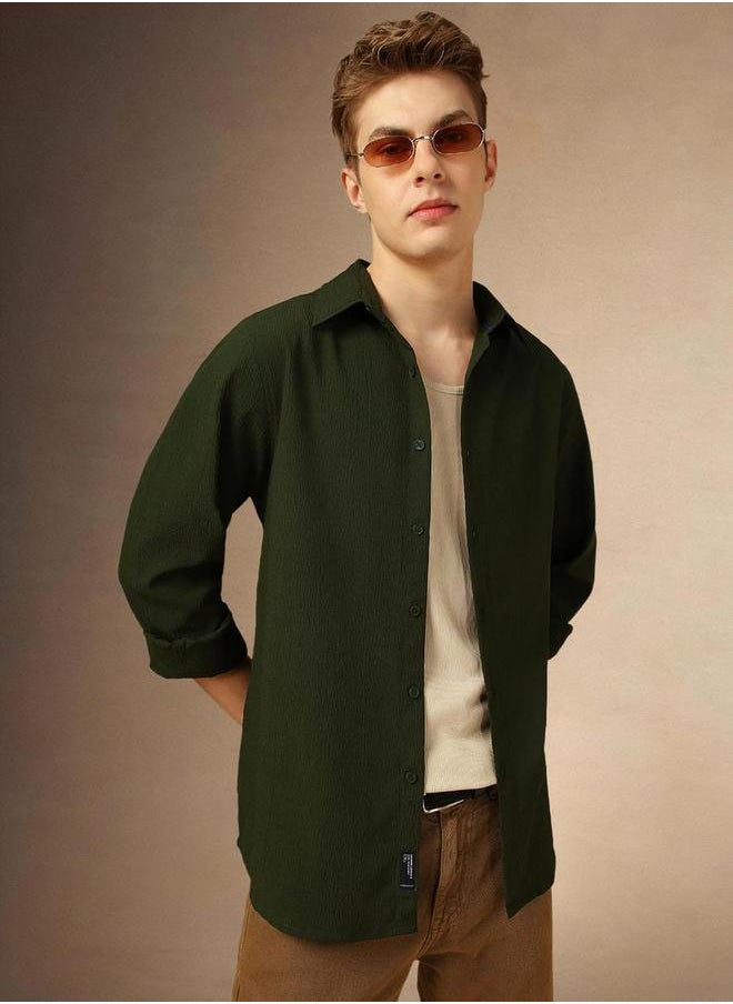 Dennis Lingo Plain Long Sleeve Button Down Shirt by Styli  - Image 5