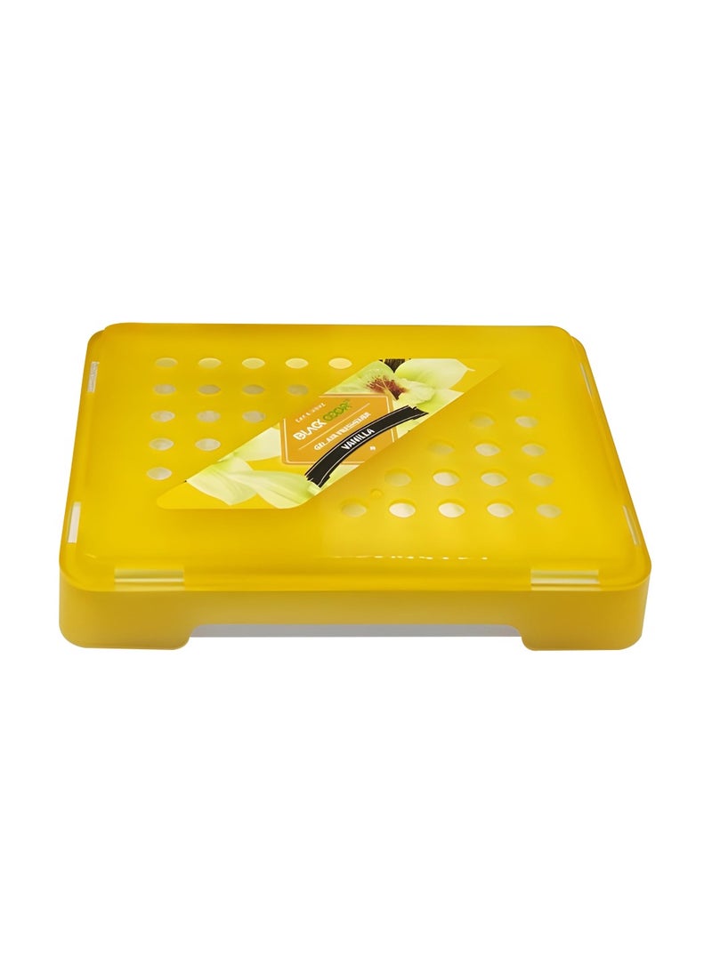 yellow plastic organizer/holder/tray with perforations  230G for Car & Home, Long-Lasting, Eco-Friendly, Non-Toxic, Odor Eliminator for Bedroom, Office, Kitchen, and Vehicle, No Gas, Works in All Seasons - Image 1