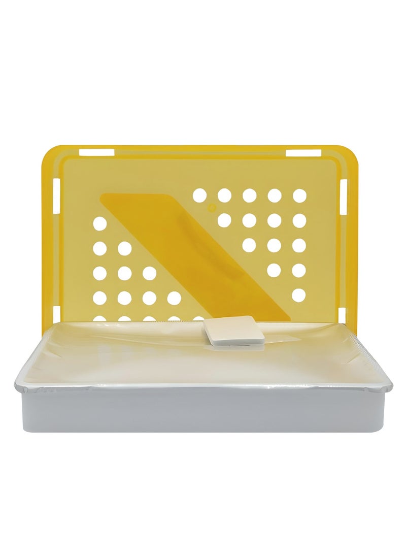 yellow plastic organizer/holder/tray with perforations  230G for Car & Home, Long-Lasting, Eco-Friendly, Non-Toxic, Odor Eliminator for Bedroom, Office, Kitchen, and Vehicle, No Gas, Works in All Seasons - Image 2