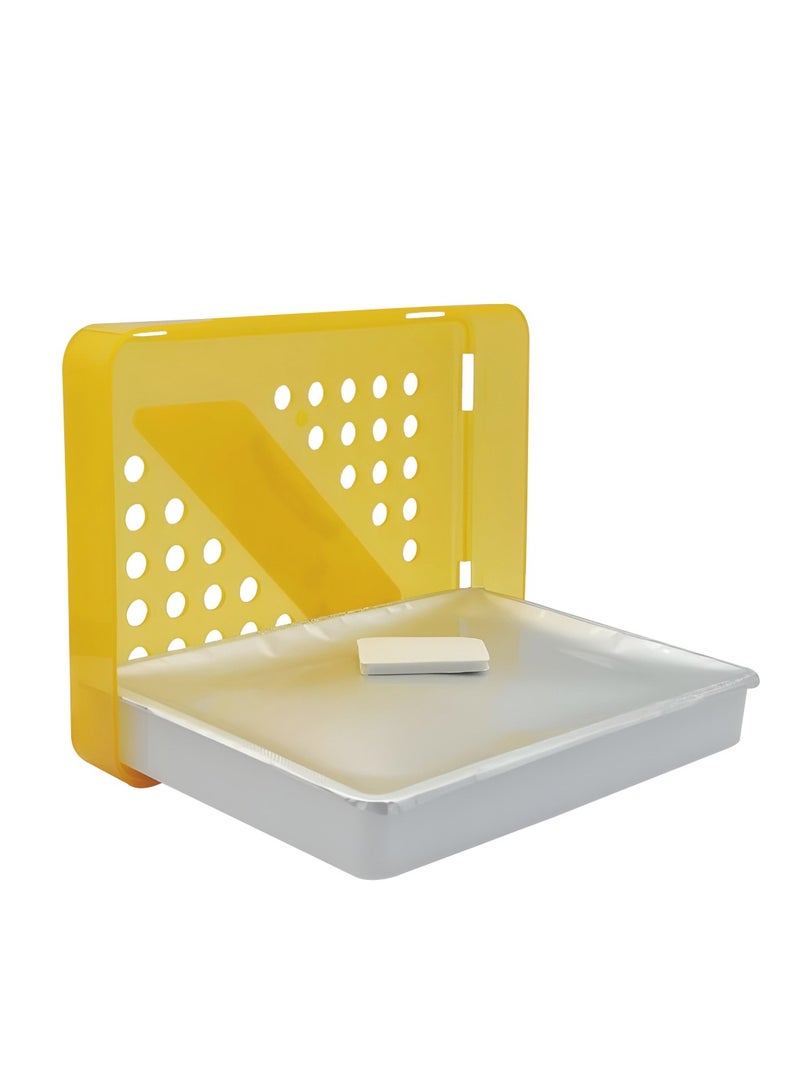 yellow plastic organizer/holder/tray with perforations  230G for Car & Home, Long-Lasting, Eco-Friendly, Non-Toxic, Odor Eliminator for Bedroom, Office, Kitchen, and Vehicle, No Gas, Works in All Seasons - Image 3