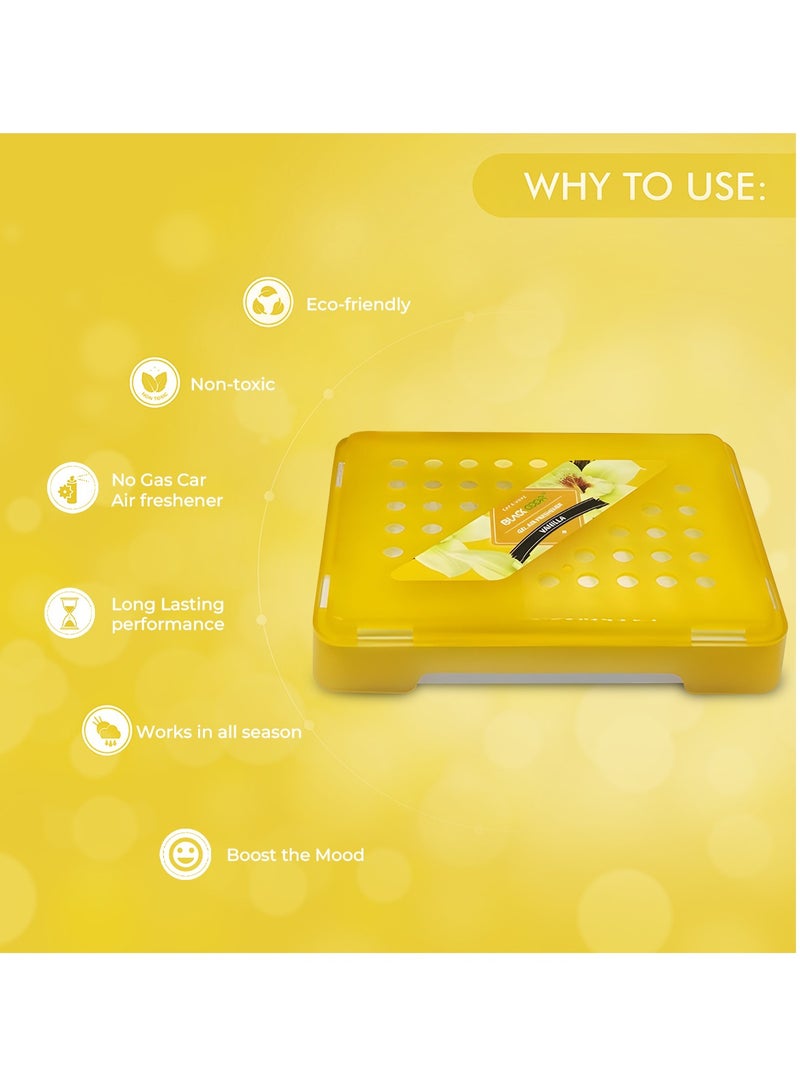 yellow plastic organizer/holder/tray with perforations  230G for Car & Home, Long-Lasting, Eco-Friendly, Non-Toxic, Odor Eliminator for Bedroom, Office, Kitchen, and Vehicle, No Gas, Works in All Seasons - Image 4