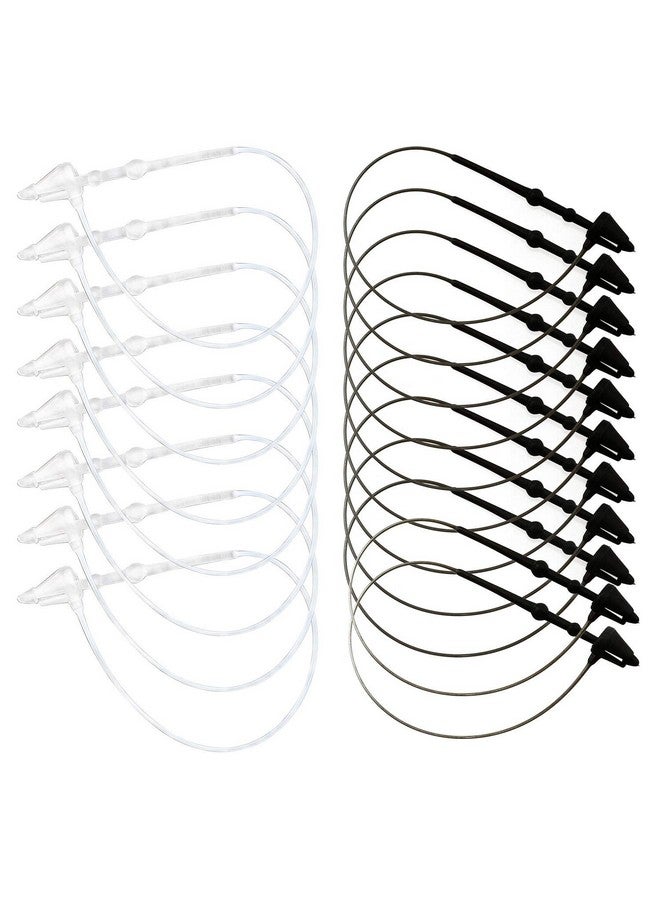 DTTRA 2000Pcs Black And Transparent Plastic Fastener Hang Tag Snap Lock 3'' Pin Security Loop For Retail Store Clothing - Image 1