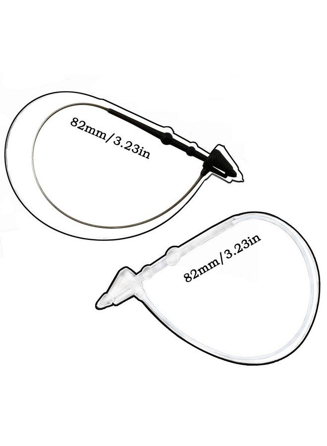 DTTRA 2000Pcs Black And Transparent Plastic Fastener Hang Tag Snap Lock 3'' Pin Security Loop For Retail Store Clothing - Image 5