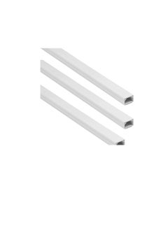 Generic 60cm Square Cable Box Self Adhesive PVC Trunking White Red Sticker Wall Cord Cover Cable Concealer On-Wall Wire Cover Paintable Cable Management Raceway to Hide Wires  - Image 1