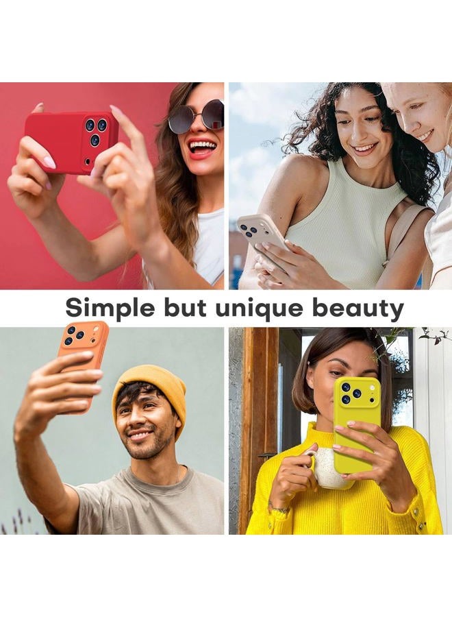 LOVE 3000 حافظة هاتف سيليكون مغناطيسية متوافقة مع i17 Pro (برتقالي ساطع) - Image 5