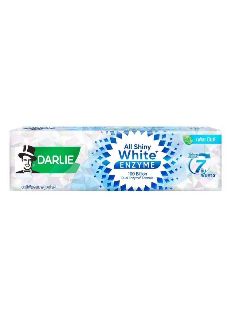 Darlie All Shiny White Enzyme Fresh Mint Toothpaste - 120 G. - Image 4