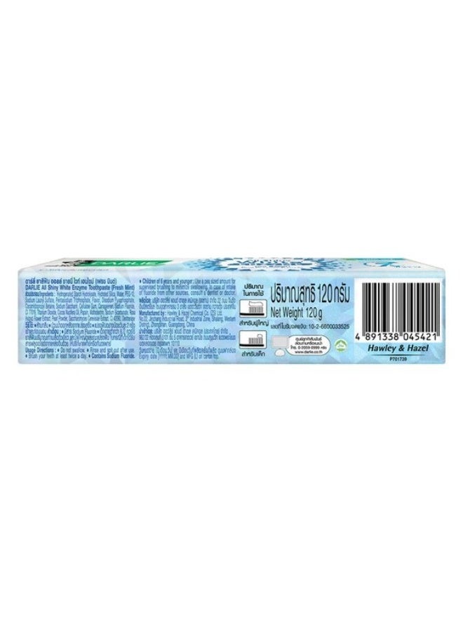 Darlie All Shiny White Enzyme Fresh Mint Toothpaste - 120 G. - Image 3