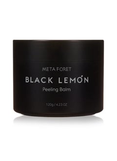 META FORET METAFORET Black Lemon All in One Cleanser Peeling Balm 120g/ 4.23oz Makeup & Dead Skin Remover, Face Scrub, Charcoal Exfoliating, Non-irritating  - Image 1