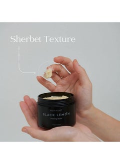 META FORET METAFORET Black Lemon All in One Cleanser Peeling Balm 120g/ 4.23oz Makeup & Dead Skin Remover, Face Scrub, Charcoal Exfoliating, Non-irritating  - Image 5