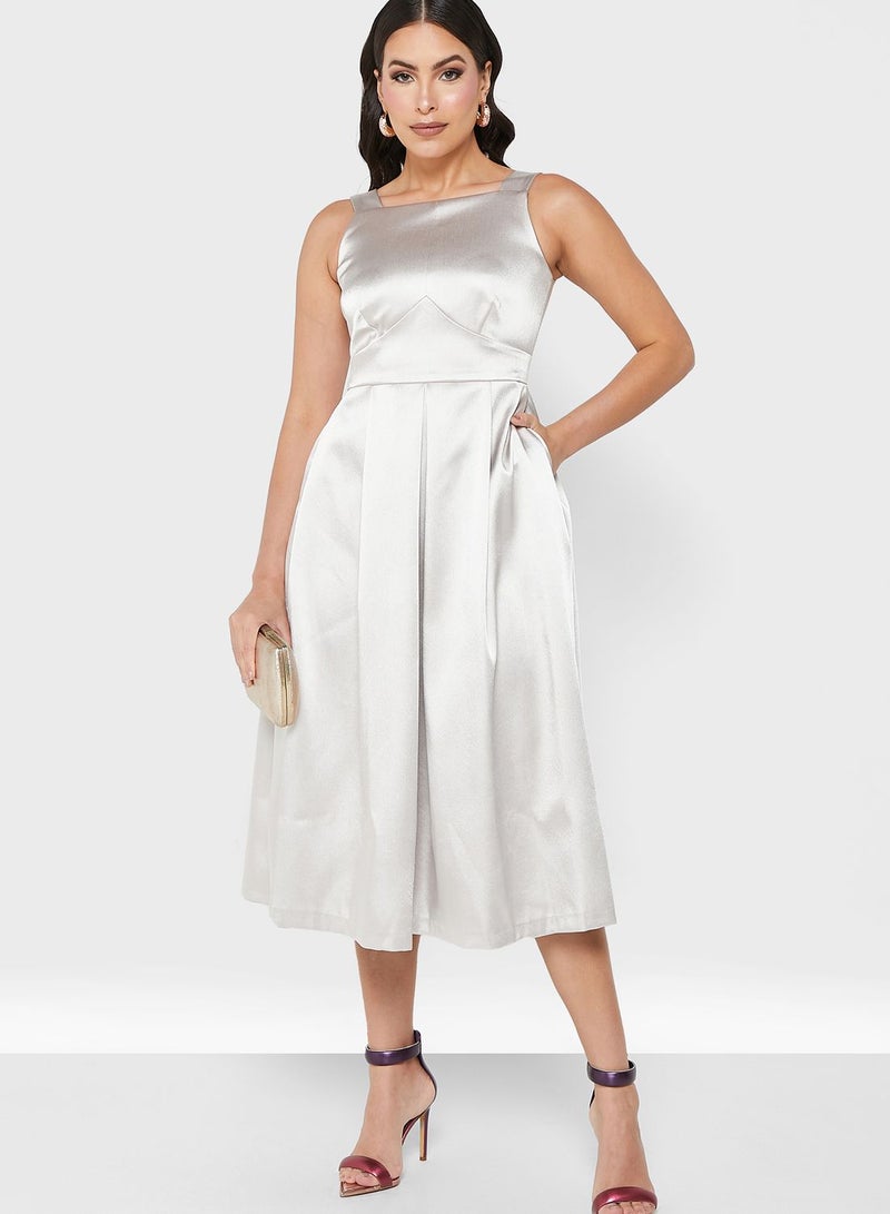 Closet London Pleated Cami Dress - Image 1