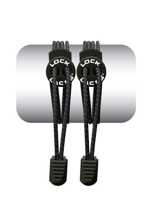 Lock Laces, Elastic No Tie Shoelaces, One Size Fits All, for Kids and Adults, Elastic No Tie Shoe Laces