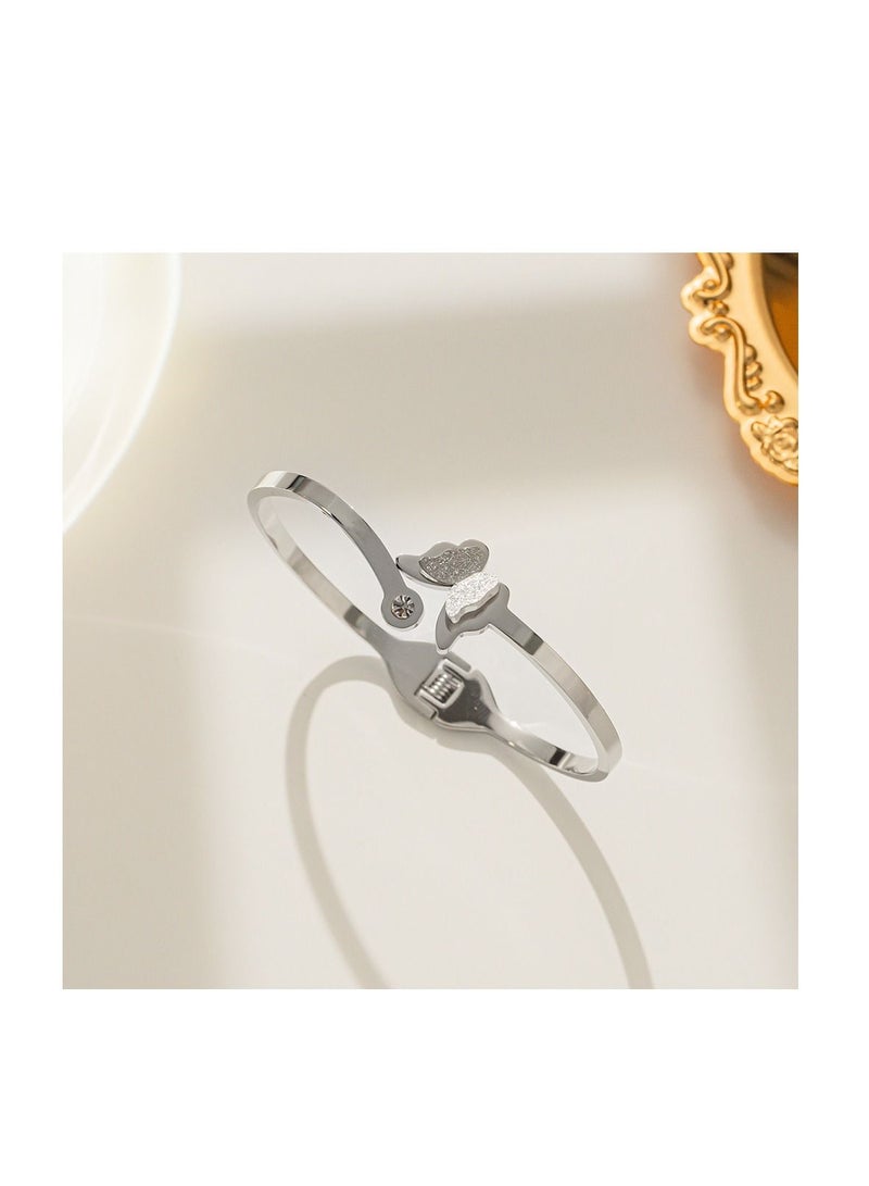 Roman English Letters Titanium Steel Bracelet  - Image 2