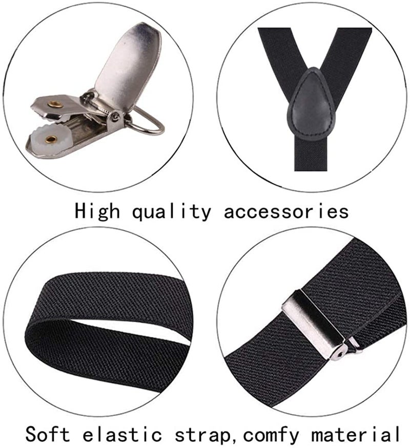 RR DESIGN Store طقم حمالات وقوس ربطة مع قبعة متطابقة للأطفال من 2-5 سنوات بألوان متعددة - Image 2