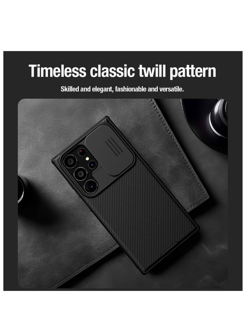 إيف غطاء حماية لهاتف Samsung Galaxy S24 Ultra من Nillkin Camshield Pro مع حماية عدسة الكاميرا المنزلقة وظهر الكمبيوتر الشخصي وإطار TPU لحماية الصدمات لهاتف Samsung Galaxy S24 Ultra (أسود، Samsung Galaxy S24 Ultra) - Image 5