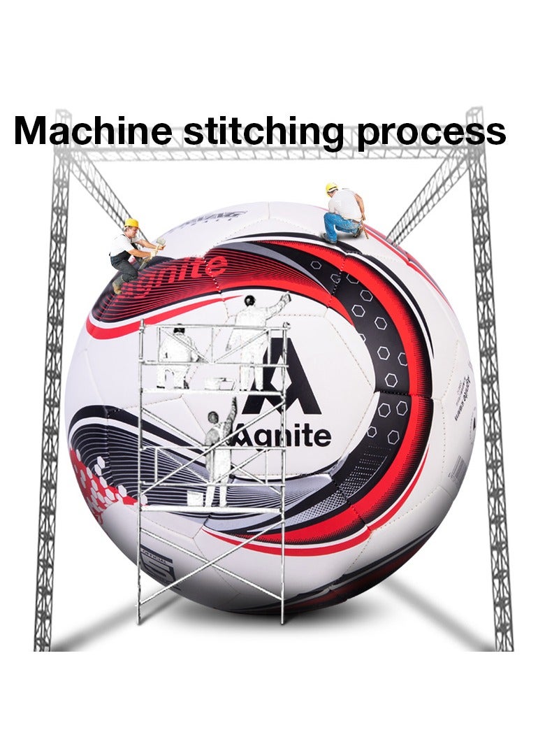 Deli كرة القدم الاحترافية Agnite F1209 بحجم 5 – متينة ومقاومة للاهتراء، تحكم دقيق، مثالية للتدريب والمباريات. - Image 5