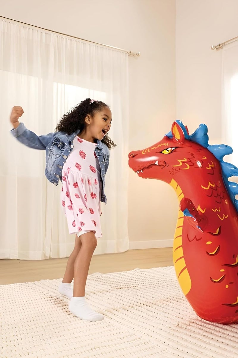 Mamadev ®:- Dragon Punching Bag for Kids - 3D Inflatable PVC Children Kids Boys Girls Hit Me Punching Dragon Bag Toy for Outdoor & Indoor Playing(Multi Color)(1 PIS) - Image 2