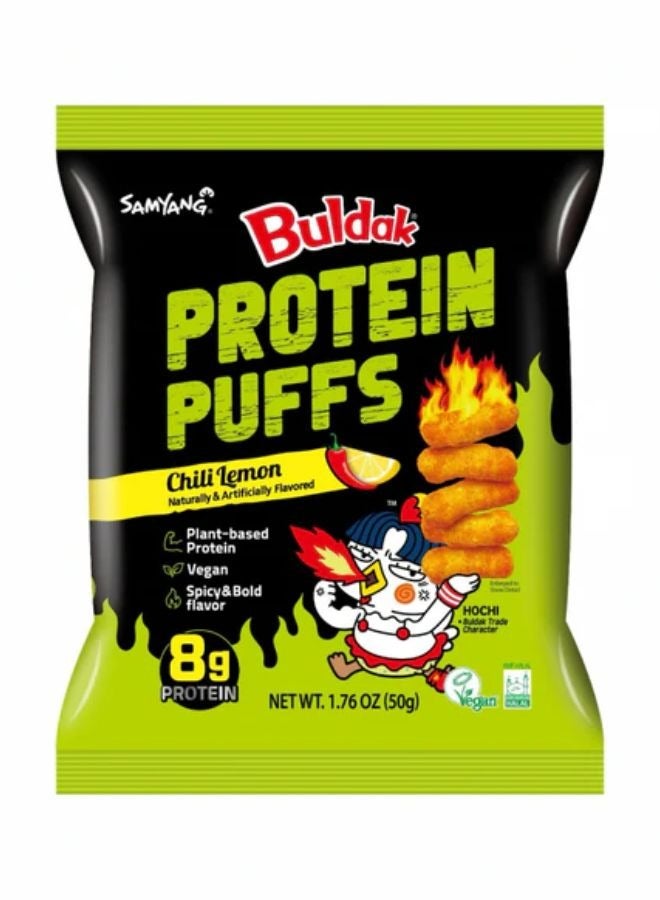 Samyang Buldak Protein Puffs Chilli Lemon Flavour 50g
