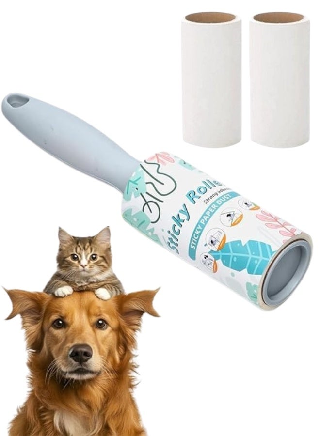 Lint Remover 3 Pack 10 Sheets Each Lint and Pet Hair Remover Brush for Clothes Hair Removal Kit Portable Sticky Paper with Angled Dust Remover Suitable for Removing Hair, Crumbs, and More - Image 1