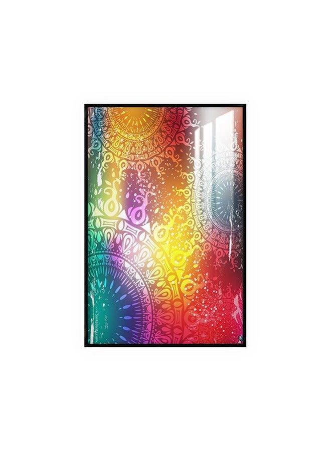 Marktna Decorative Wall Art Painting 120X80Cm With An Islamic Design Brown Frame And A Transparent Acrylic Layer 0.5Kg - Image 2