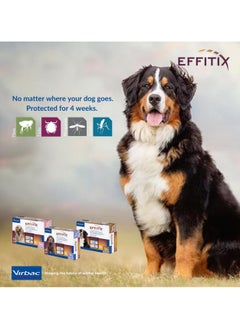 Virbac VIRBAC | Effitix Spot On solution For Medium Dog To control infestations of ticks, fleas, mosquitoes and sandflies (40-60 kg) | 1 Dose  - Image 4
