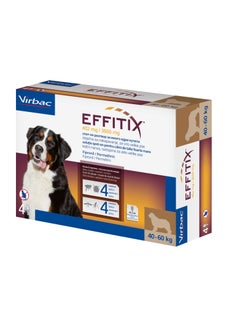 VIRBAC | Effitix Spot On solution For Medium Dog To control infestations of ticks, fleas, mosquitoes and sandflies (40-60 kg) | 1 Dose - pzsku/Z7E40929046A55D999536Z/45/_/1721842597/8619fffb-94c7-461d-aa02-ebbeb1d604c8