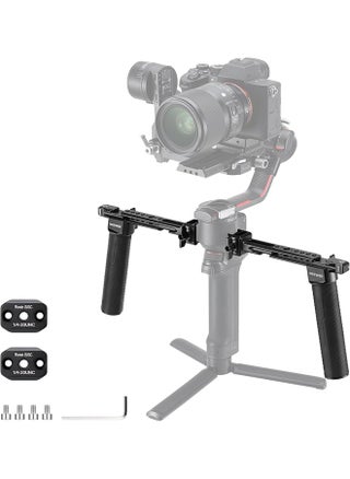 NEEWER Dual Handgrip Compatible with DJI RS4 RS4 Pro RS3 RS3 Pro RS2 RSC2 Ronin S SC Gimbal, Dual Handle Kit with 2 Mini NATO Rails, Quick Release NATO Clamps, 1/4" & 3/8" Threads, GA006 - pzsku/Z7E409E615F6A3BD6DA5BZ/45/_/1735754021/3e44f29c-9935-48ce-969d-2ccaee6a1658