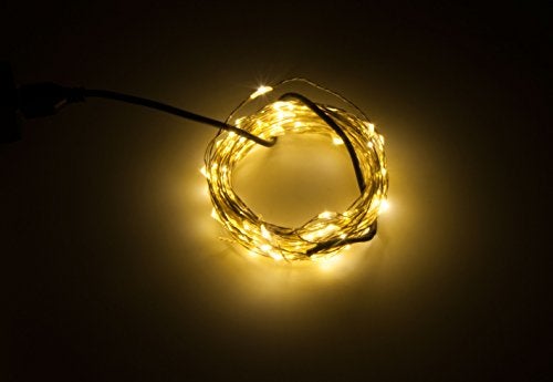 Karlling USB Plug in LED Fairy Lights,100 LED Bulbs 33 Ft Silver Wire Waterproof Starry String Lights for Bedroom Patio Garden Party Wedding Commercial Lighting (Warm White) - Image 3