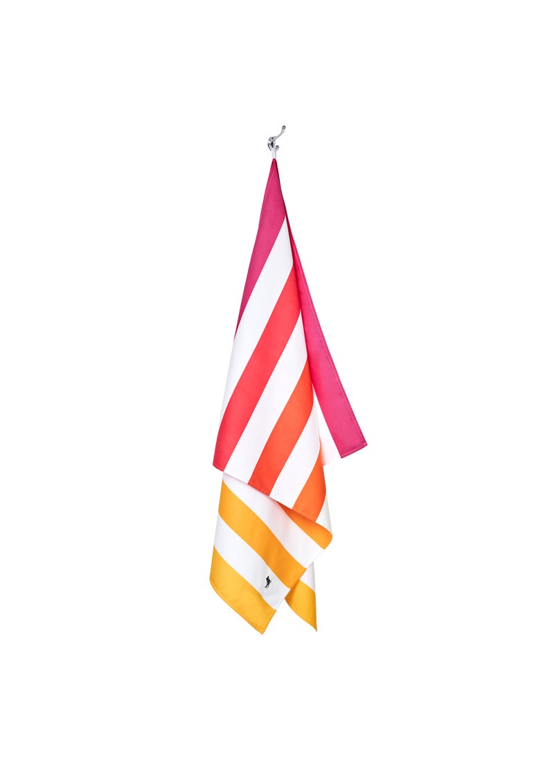 Dock & Bay Dock & Bay Beach Towel, Super Absorbent, Quick Dry, Sand Free, Compact & Lightweight, 100% Recycled Materials, Includes bag - Large (160x90cm) - PEACH SUNRISE  - Image 3