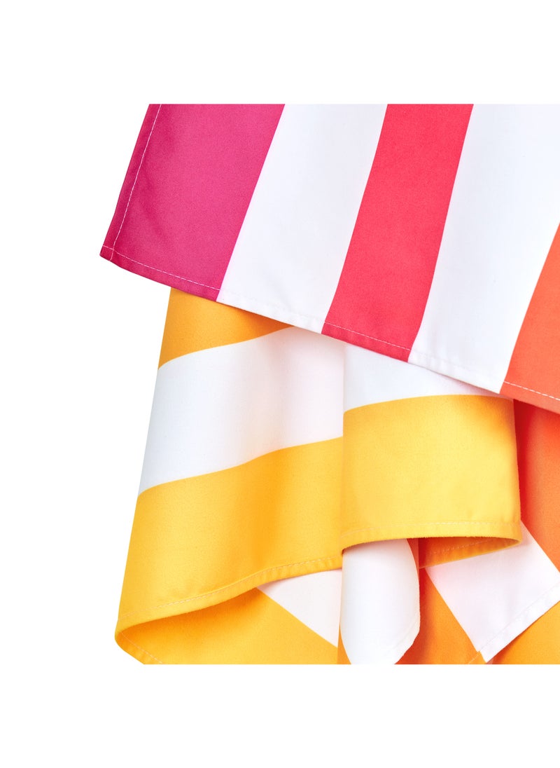 Dock & Bay Dock & Bay Beach Towel, Super Absorbent, Quick Dry, Sand Free, Compact & Lightweight, 100% Recycled Materials, Includes bag - Large (160x90cm) - PEACH SUNRISE  - Image 2